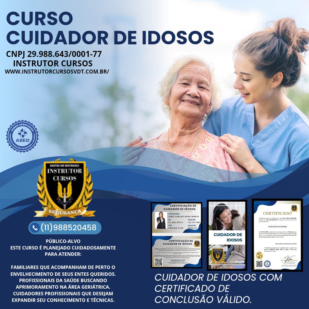 CURSO DE CUIDADOR DE IDOSO 